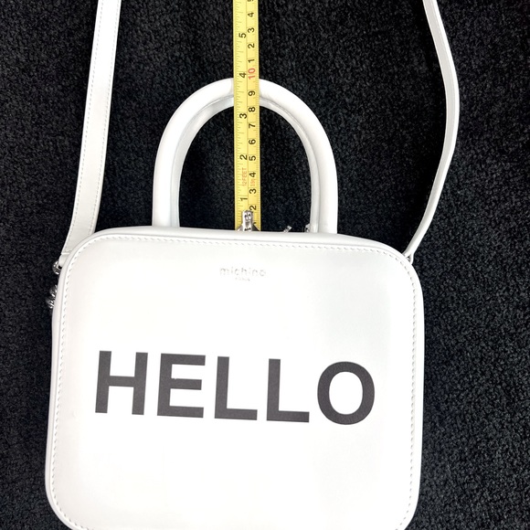 NWOT Michino Paris Pigalle Designer bag HELLO graphic - Picture 13 of 16